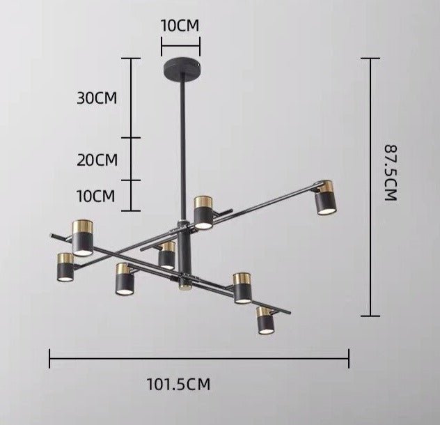 Lynx Design Chandelier: Rotatable Sputnik Chandelier-MinimalisticDecor.com
