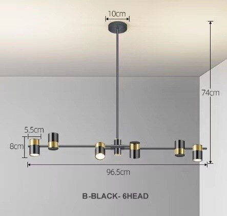 Lynx Design Chandelier: Rotatable Sputnik Chandelier-MinimalisticDecor.com