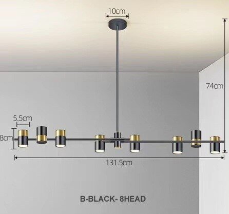 Lynx Design Chandelier: Rotatable Sputnik Chandelier-MinimalisticDecor.com