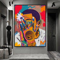 Mac Miller Singer Graffiti Hip Hop Canvas Wall Art-MinimalisticDecor.com