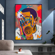Mac Miller Singer Graffiti Hip Hop Canvas Wall Art-MinimalisticDecor.com