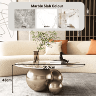 Marble Coffee Table Globe Balls Design-MinimalisticDecor.com