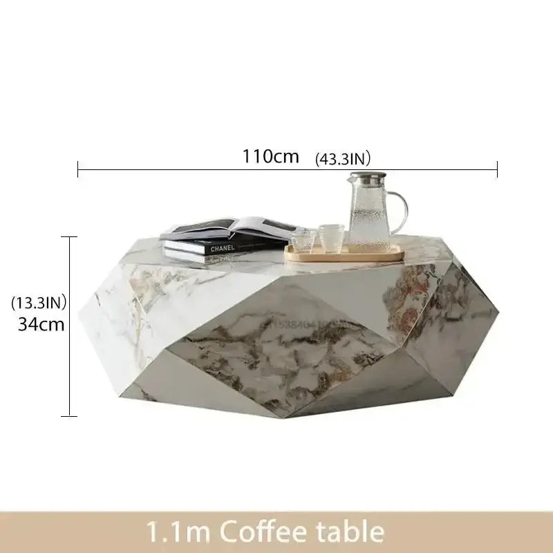 Marble Diamond Designer Coffee Table-MinimalisticDecor.com