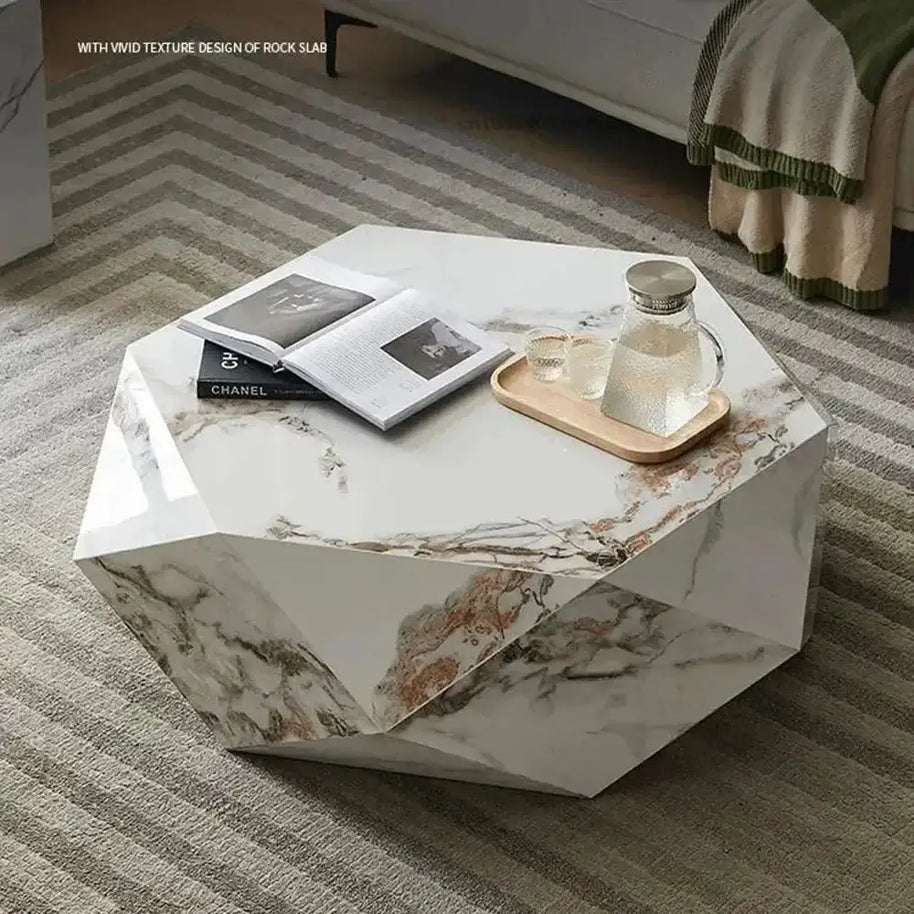 Marble Diamond Designer Coffee Table-MinimalisticDecor.com