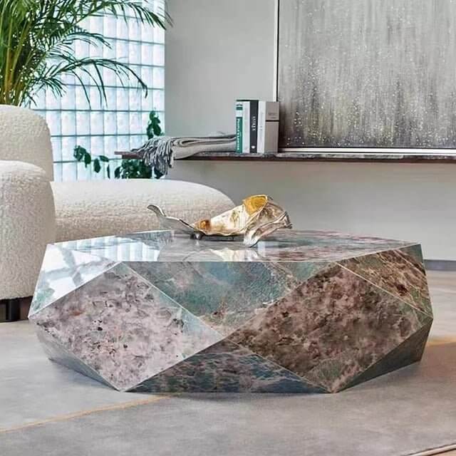 Marble Diamond Designer Coffee Table-MinimalisticDecor.com