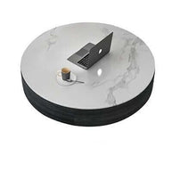 Marble Effect Solid Slab Round Coffee Table-MinimalisticDecor.com