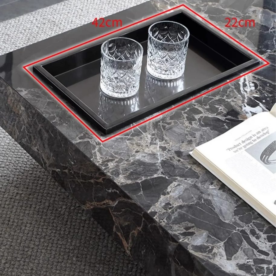 Marble Gloss Coffee Table-MinimalisticDecor.com
