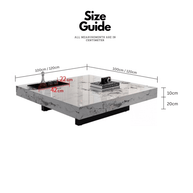 Marble Gloss Coffee Table-MinimalisticDecor.com