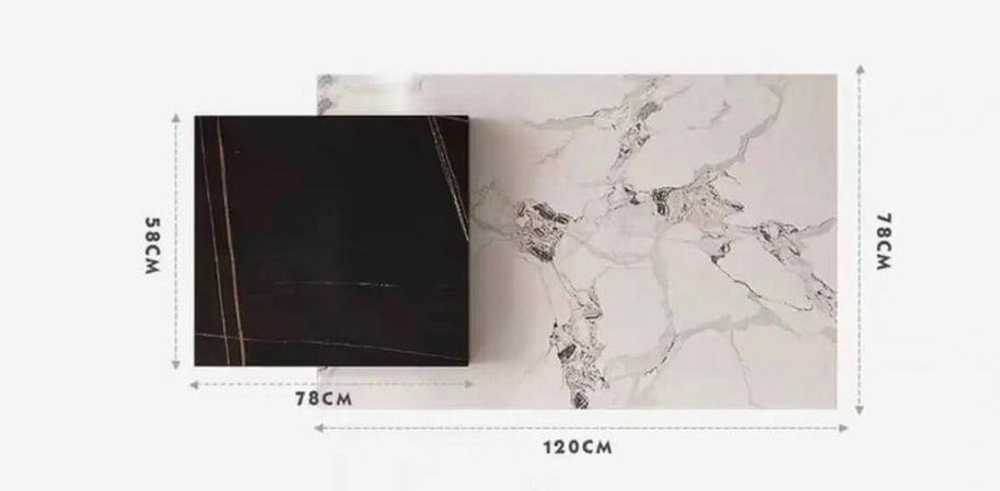 Marble rectangular luxury stone coffee table-MinimalisticDecor.com