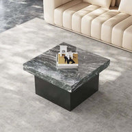 Marble square luxury stone coffee table-MinimalisticDecor.com