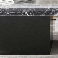 Marble square luxury stone coffee table-MinimalisticDecor.com