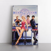 Marilyn And Elvis at Diner Canvas Wall Art - Masterpiece-MinimalisticDecor.com