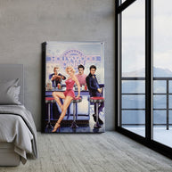 Marilyn And Elvis at Diner Canvas Wall Art - Masterpiece-MinimalisticDecor.com