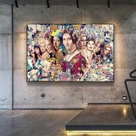 Marilyn and Mona Lisa Street Art: Captivating Masterpieces-MinimalisticDecor.com