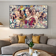 Marilyn and Mona Lisa Street Art: Captivating Masterpieces-MinimalisticDecor.com