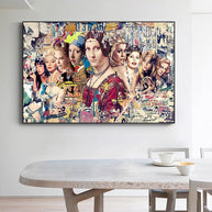 Marilyn and Mona Lisa Street Art: Captivating Masterpieces-MinimalisticDecor.com