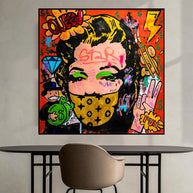 Marilyn and Mr Monopoly Street Art: Authentic Collectibles-MinimalisticDecor.com