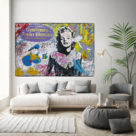 Marilyn Canvas Wall Art: Gentleman Prefer Blondes-MinimalisticDecor.com