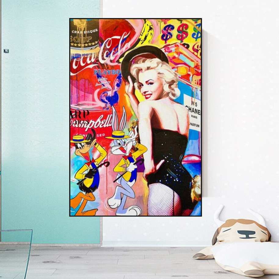 Marilyn Dancer Wall Art: Bugs Bunny – Discover Memorable Art-MinimalisticDecor.com