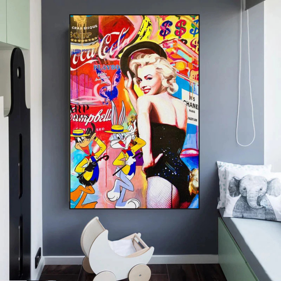 Marilyn Dancer Wall Art: Bugs Bunny – Discover Memorable Art-MinimalisticDecor.com