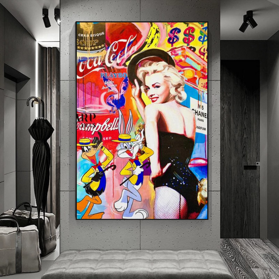 Marilyn Dancer Wall Art: Bugs Bunny – Discover Memorable Art-MinimalisticDecor.com