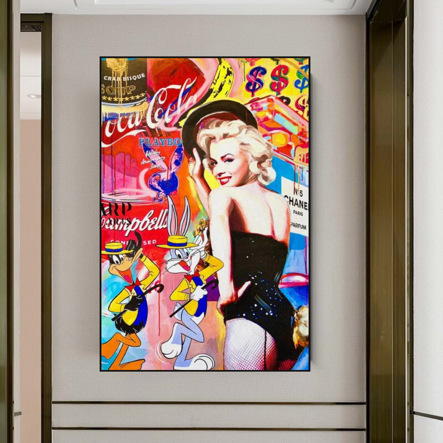 Marilyn Dancer Wall Art: Bugs Bunny – Discover Memorable Art-MinimalisticDecor.com