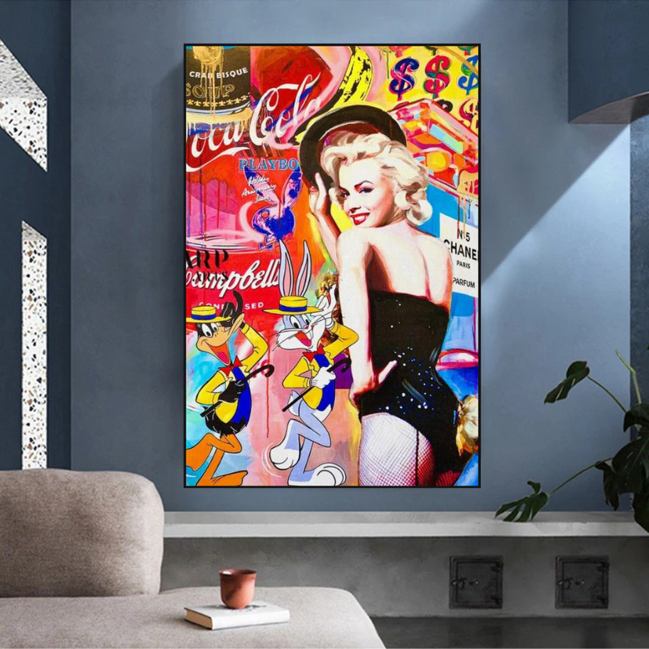 Marilyn Dancer Wall Art: Bugs Bunny – Discover Memorable Art-MinimalisticDecor.com
