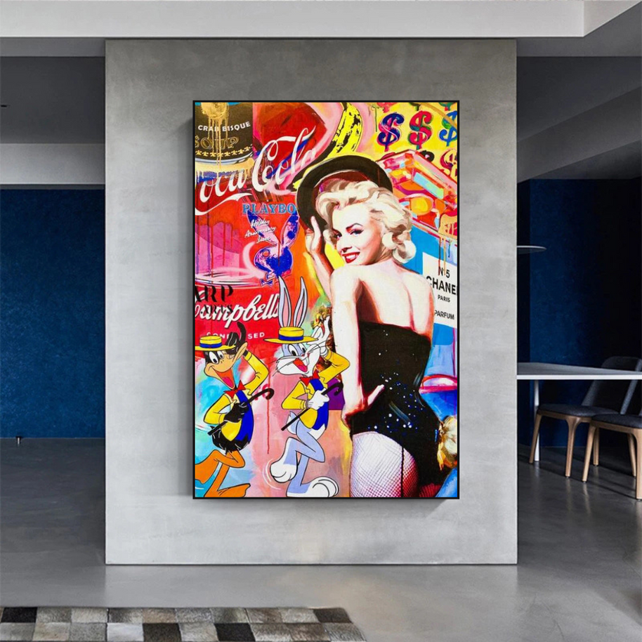 Marilyn Dancer Wall Art: Bugs Bunny – Discover Memorable Art-MinimalisticDecor.com