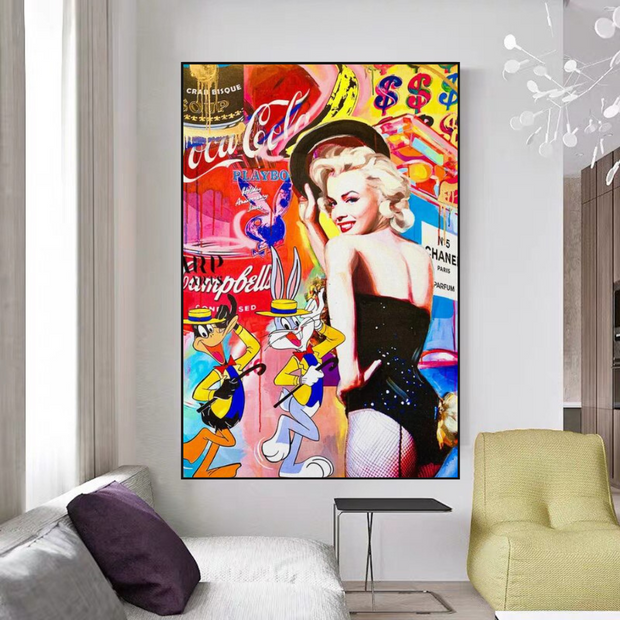 Marilyn Dancer Wall Art: Bugs Bunny – Discover Memorable Art-MinimalisticDecor.com