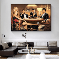 Marilyn, Elvis and James Dean Canvas Art: Poker-MinimalisticDecor.com