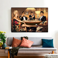 Marilyn, Elvis and James Dean Canvas Art: Poker-MinimalisticDecor.com