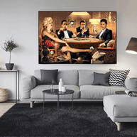 Marilyn, Elvis and James Dean Canvas Art: Poker-MinimalisticDecor.com