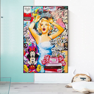 Marilyn Monroe Canvas Wall Art: Be the Queen-MinimalisticDecor.com