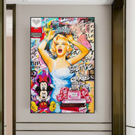Marilyn Monroe Canvas Wall Art: Be the Queen-MinimalisticDecor.com