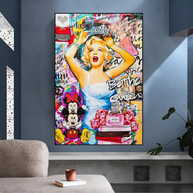 Marilyn Monroe Canvas Wall Art: Be the Queen-MinimalisticDecor.com
