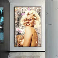 Marilyn Monroe Canvas Wall Art: COCO Milano Masterpiece-MinimalisticDecor.com