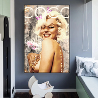 Marilyn Monroe Canvas Wall Art: COCO Milano Masterpiece-MinimalisticDecor.com