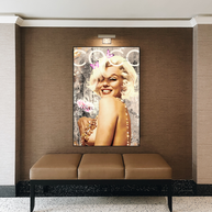 Marilyn Monroe Canvas Wall Art: COCO Milano Masterpiece-MinimalisticDecor.com