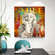 Marilyn Monroe Canvas Wall Art - The Perfect Smile-MinimalisticDecor.com