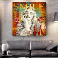 Marilyn Monroe Canvas Wall Art - The Perfect Smile-MinimalisticDecor.com