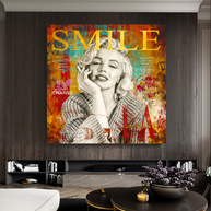 Marilyn Monroe Canvas Wall Art - The Perfect Smile-MinimalisticDecor.com