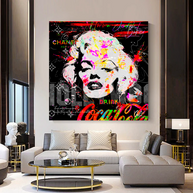 Marilyn Monroe CocaCola Canvas Wall Art - Stunning-MinimalisticDecor.com