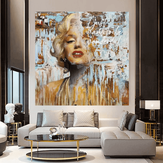 Marilyn Monroe Legend Canvas Wall Art - Exquisite Home Dcor Piece-MinimalisticDecor.com