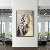 Marilyn Monroe Smile Queen Canvas Wall Art-MinimalisticDecor.com