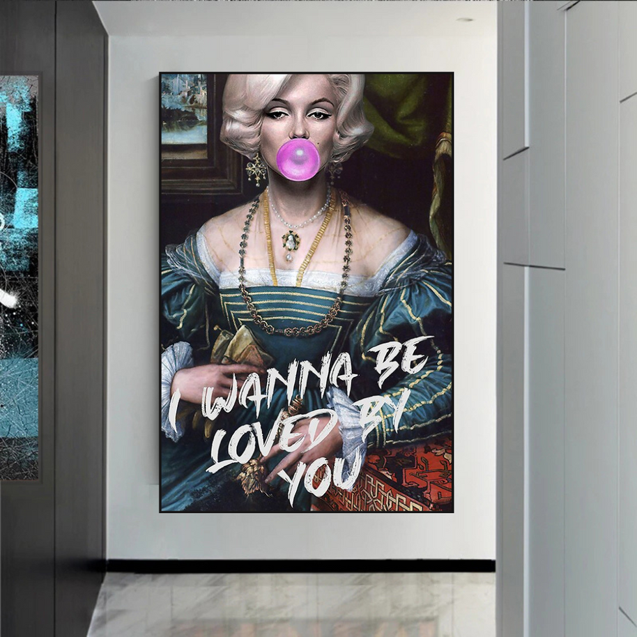 Marilyn Monroe Street Pop Wall Art – Unique Décor-MinimalisticDecor.com