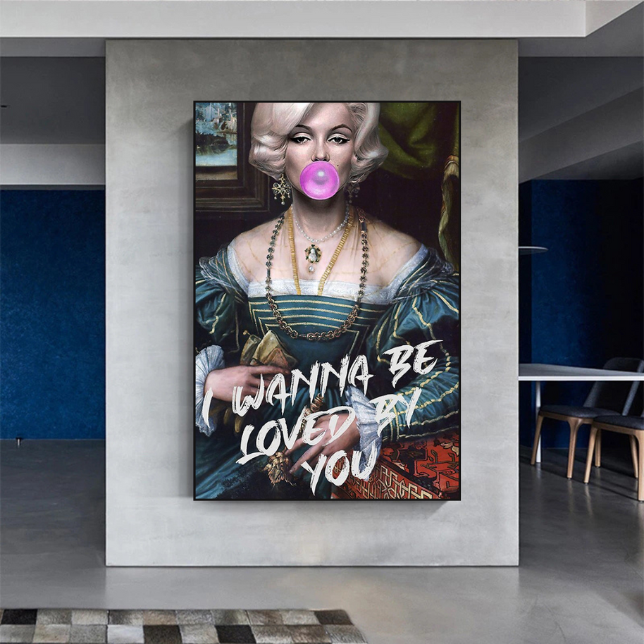 Marilyn Monroe Street Pop Wall Art – Unique Décor-MinimalisticDecor.com