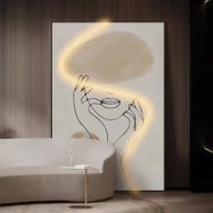 Matisse Abstract Art LED Wall Mounted Light-MinimalisticDecor.com