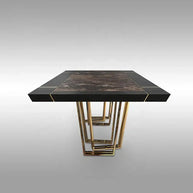 Mejam Luxury Bronze Marble Dining Table-MinimalisticDecor.com