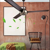 Metal Blades Pendant Ceiling Fan-MinimalisticDecor.com