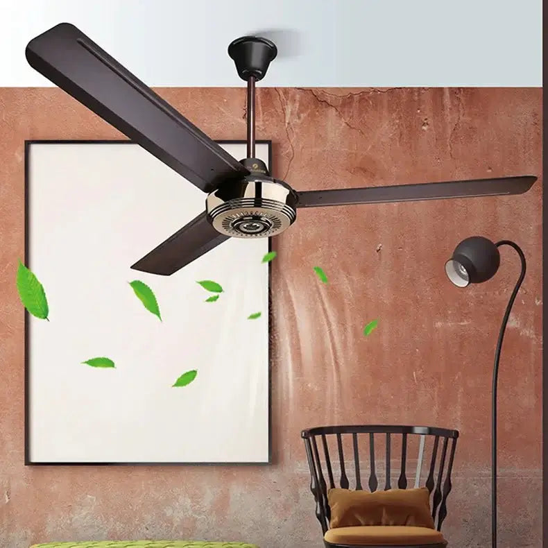 Metal Blades Pendant Ceiling Fan-MinimalisticDecor.com